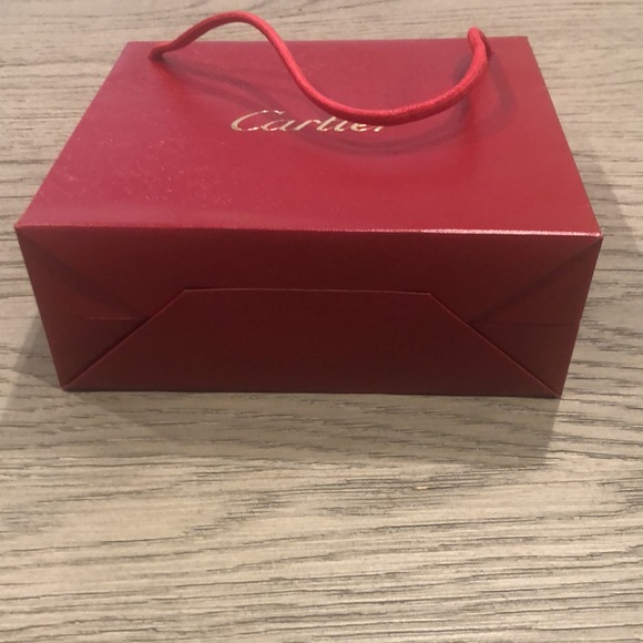 Cartier Paper Shopping Gift Bag Small Red - Picture 4 of 5